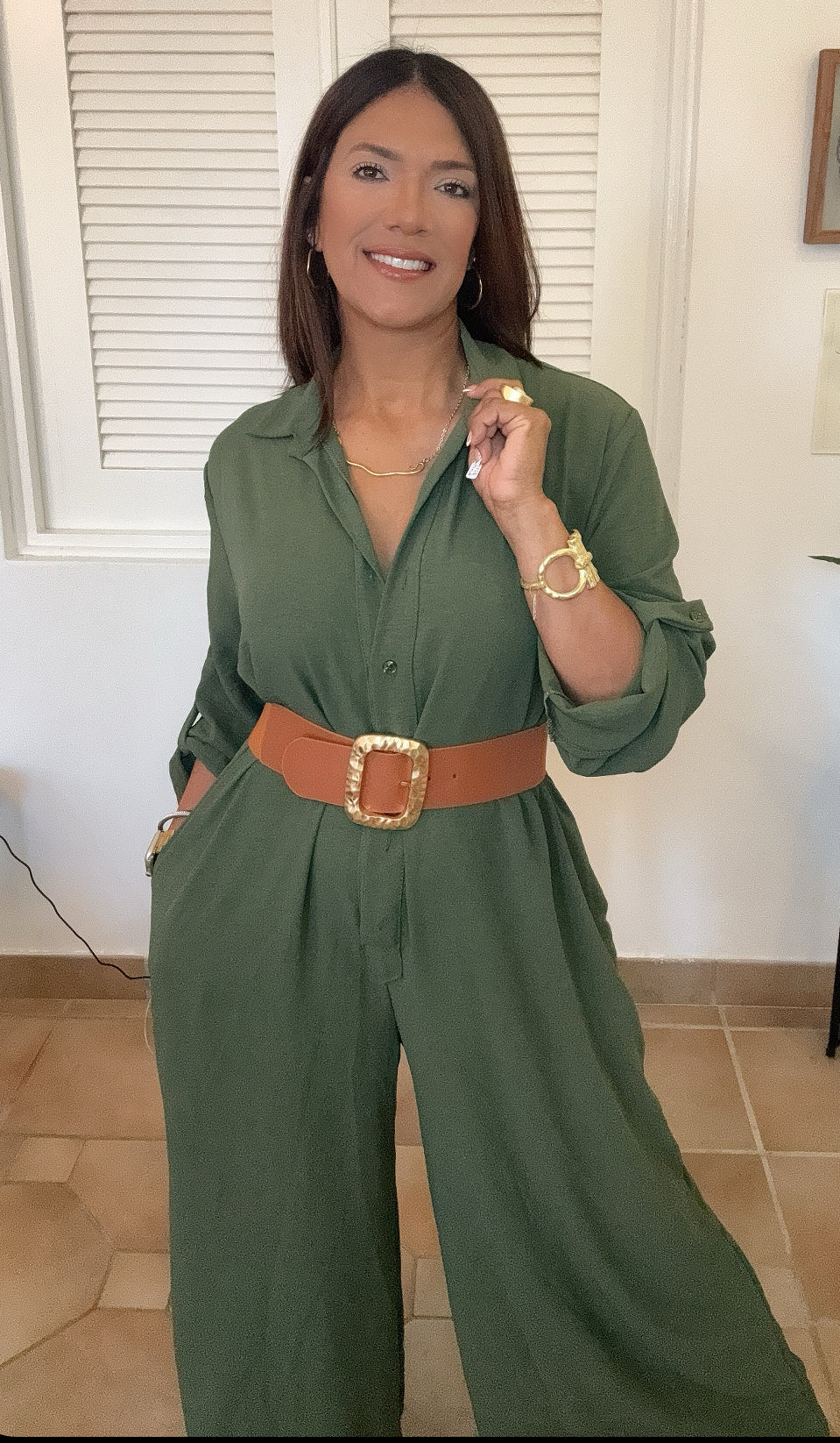 Olive Green  Jumpsuite