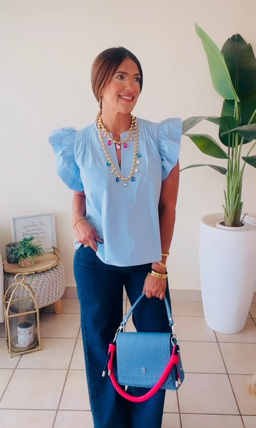 Chambray Top