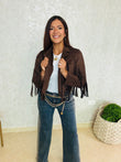 Cocoa Fringe Jacket