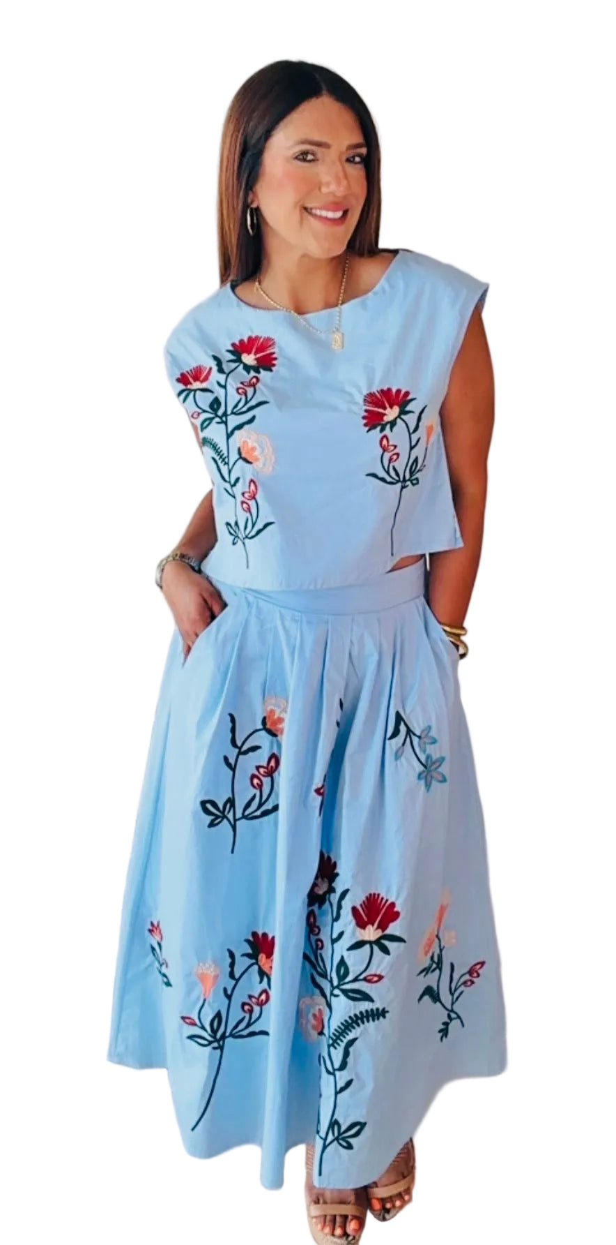 Celeste Skirt set