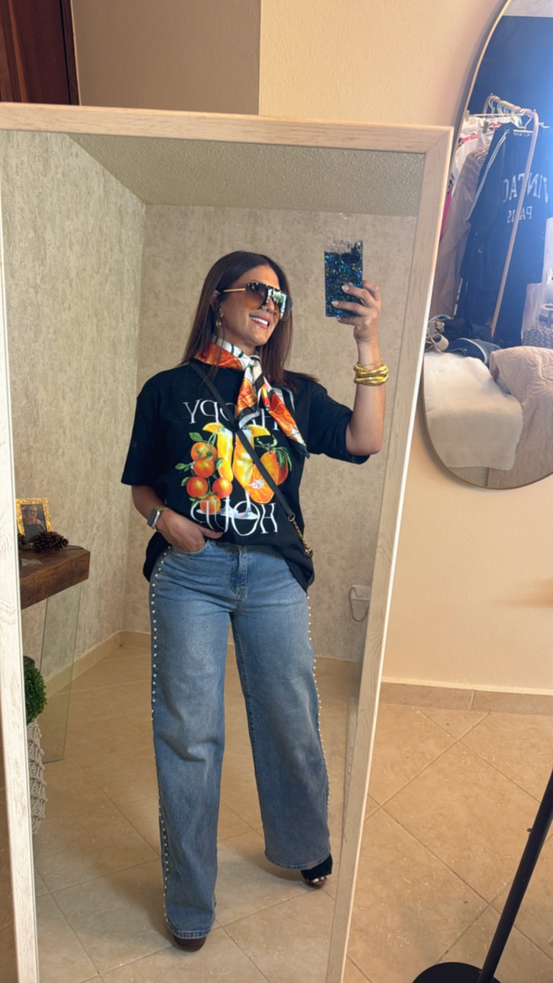 T-Shirt with neckerchief