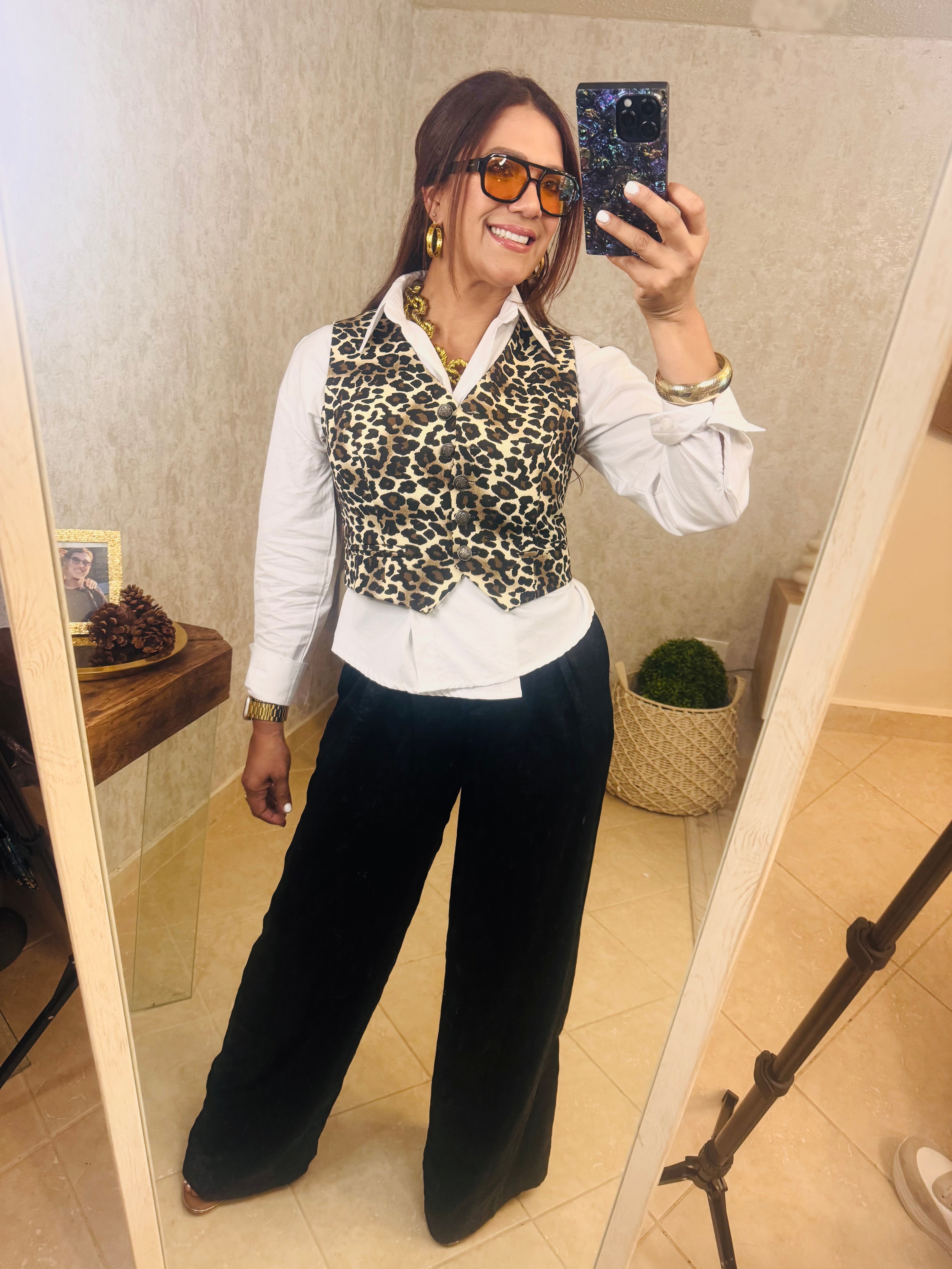 Leopard  vest