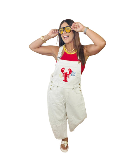 Lobster White Overall