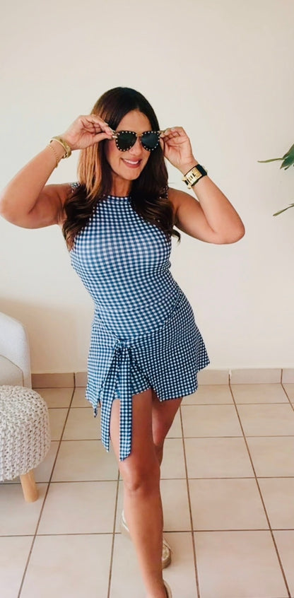 Gingham Romper