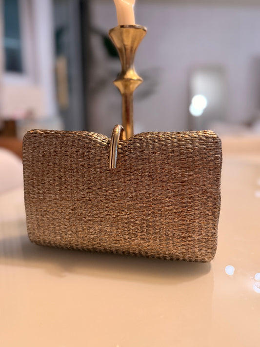 Mimi clutch golden