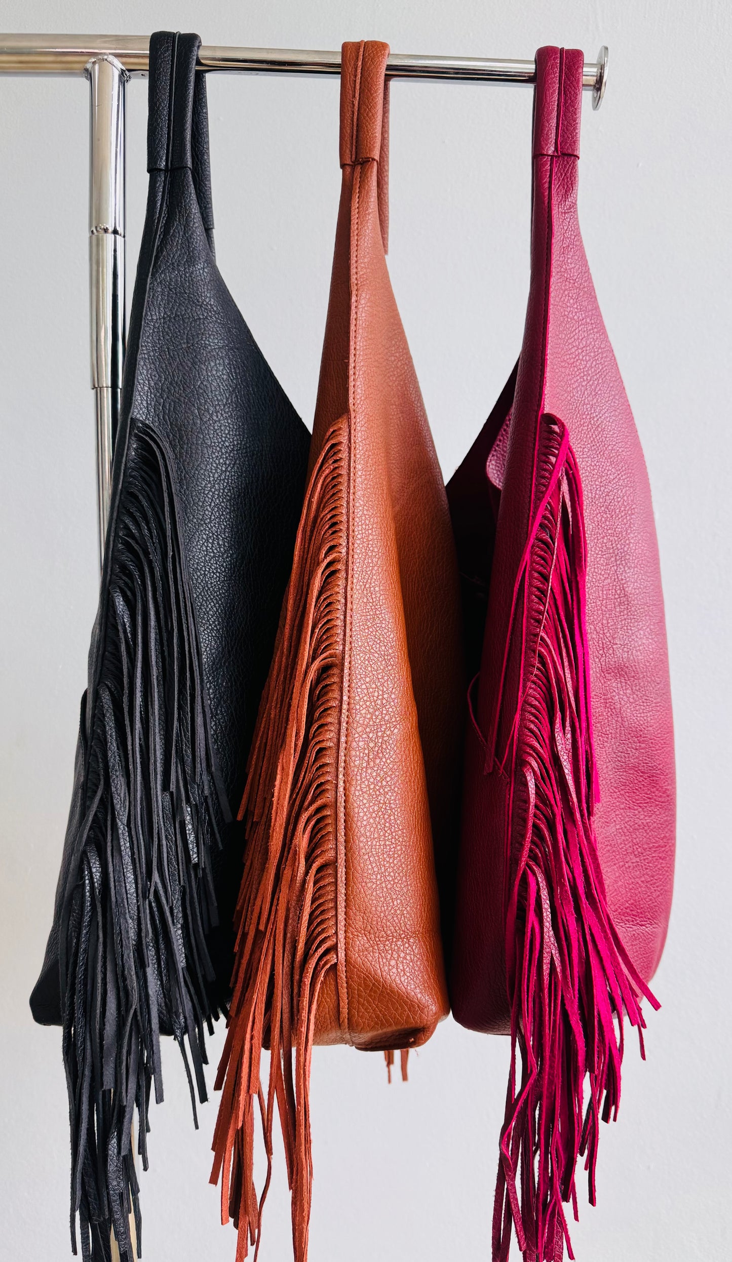Fringe Bag and Mini cross body bag inside