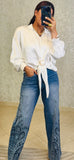 Satin Top long sleeve