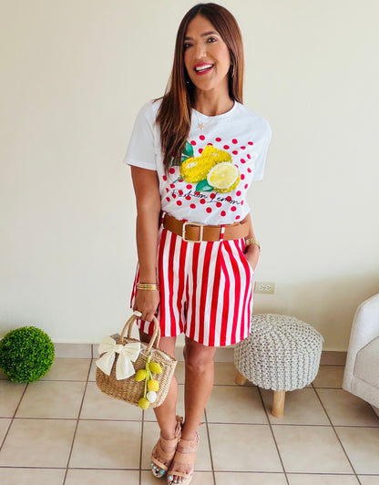 Ruby Stripe Shorts