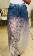 Midi Lace Skirt