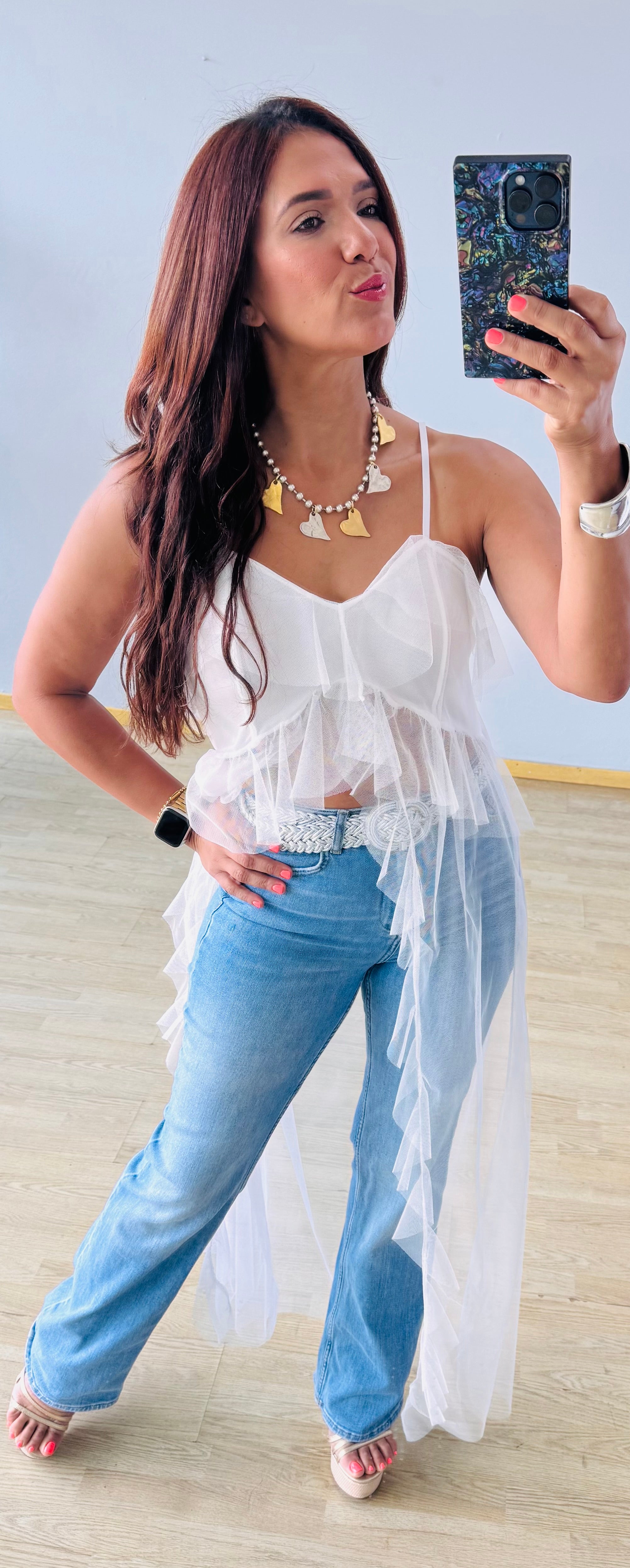 White Tul Shirt