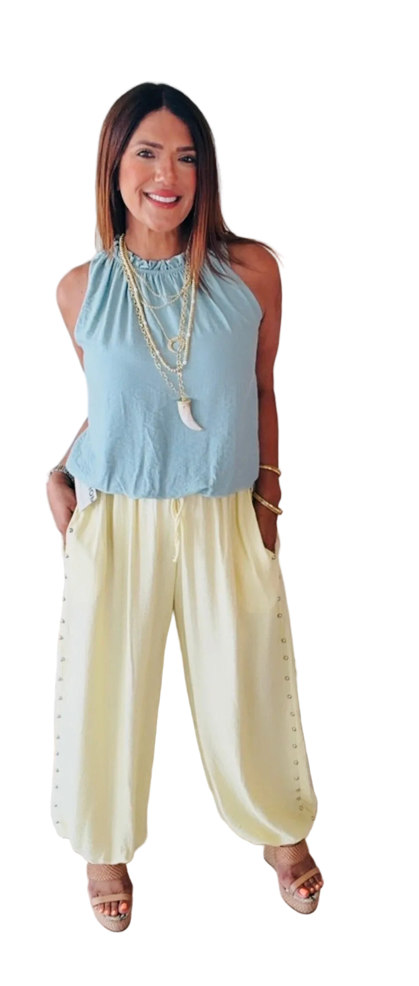 Balloon Sky blue Italian Top