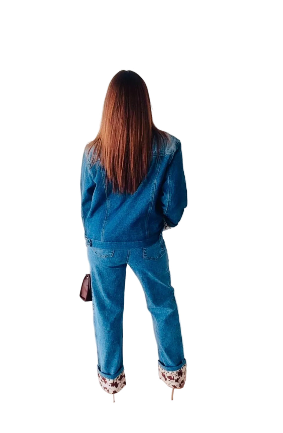Oversized Western Denim Jacket/Italian