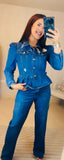 Blue Ruffle Jacket