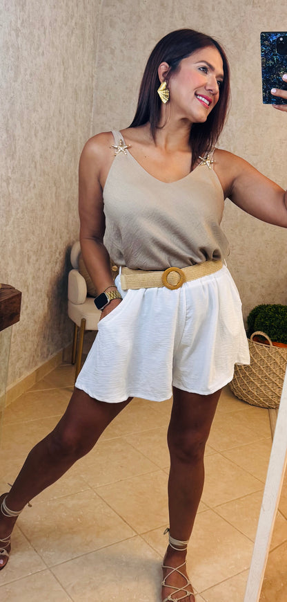 White Breeze Shorts