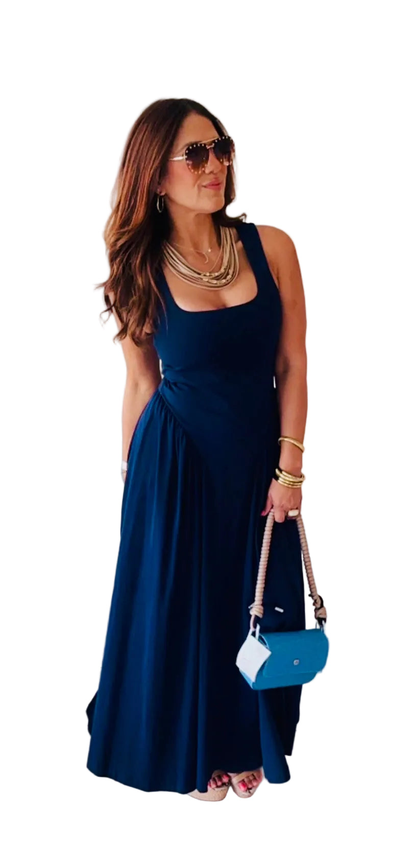 Milano Navy Dress/ Italian