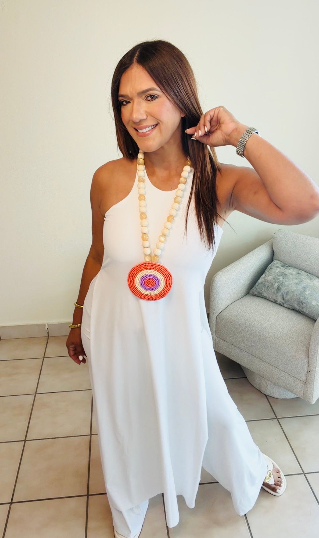 Sara Tunic & María Pant White