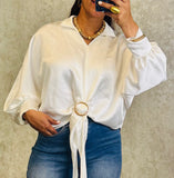 Satin Top long sleeve