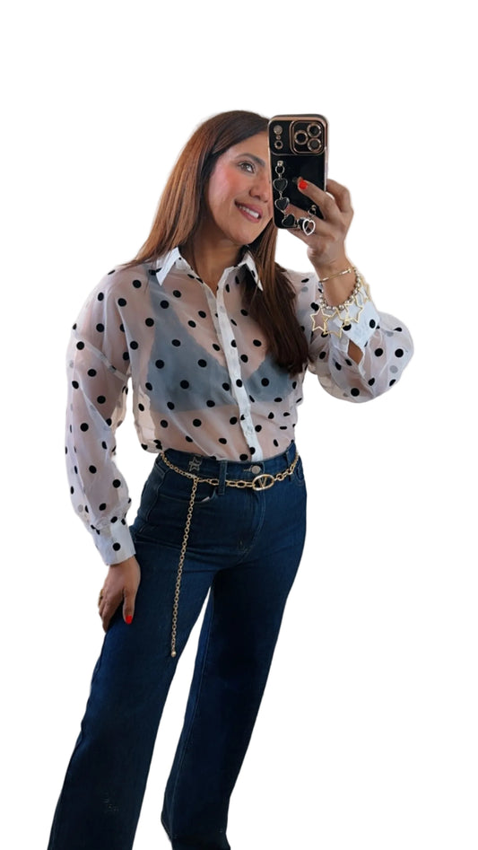 Long sleeve Polka Dots