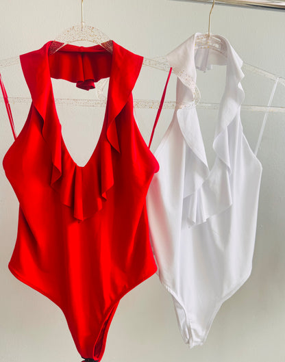 Bodysuite Black & Red