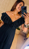Maxi Ruffle Black dress