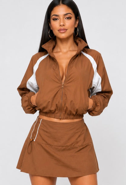 Sporty Windbreaker Skort-pre order