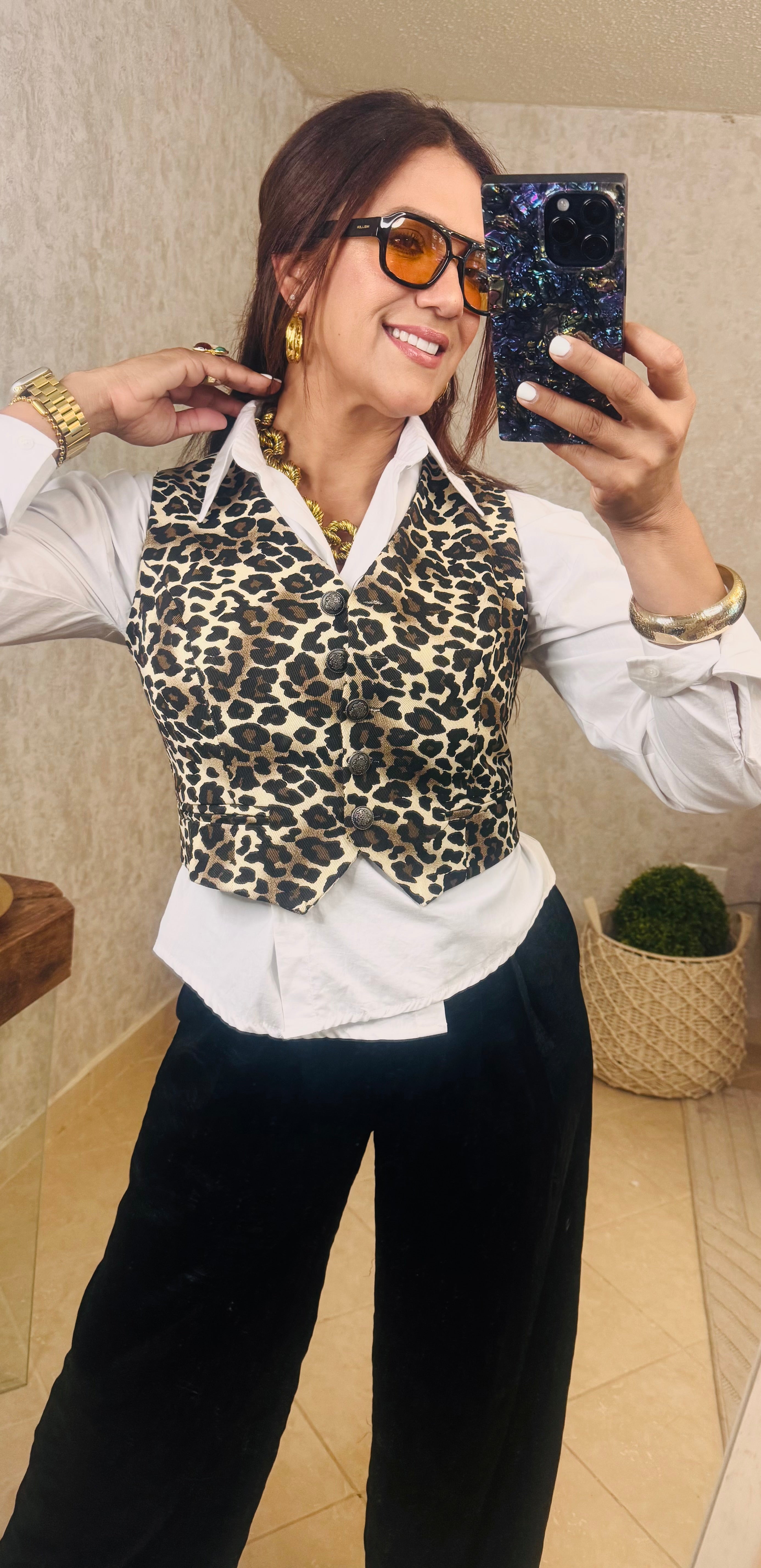 Leopard  vest