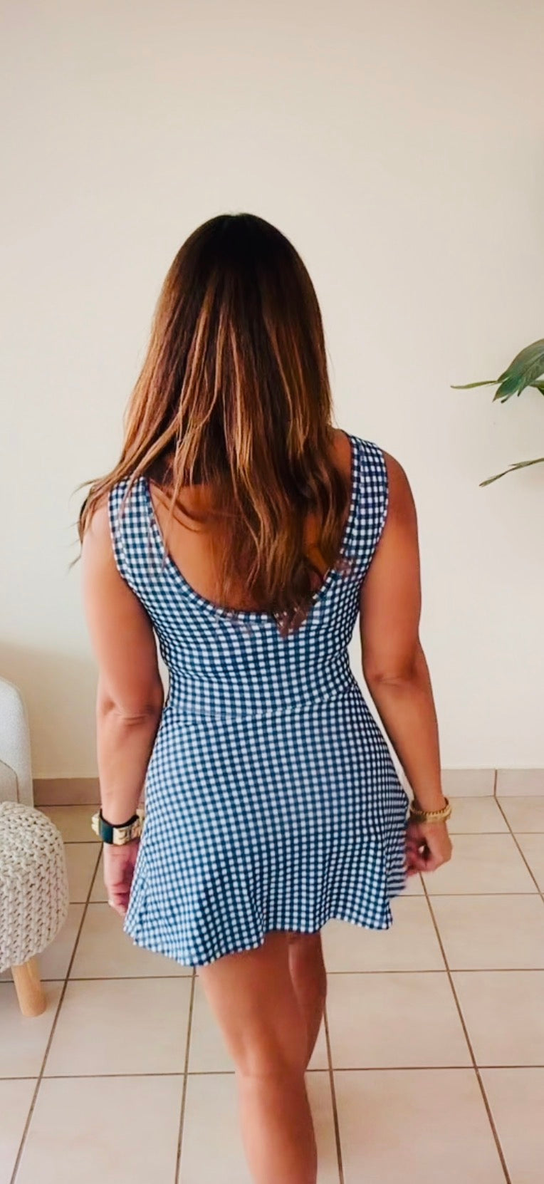Gingham Romper
