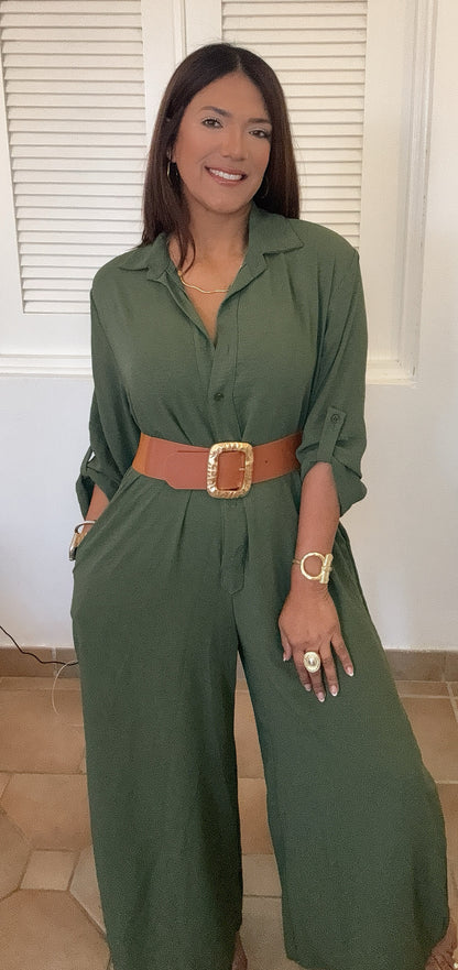 Olive Green  Jumpsuite