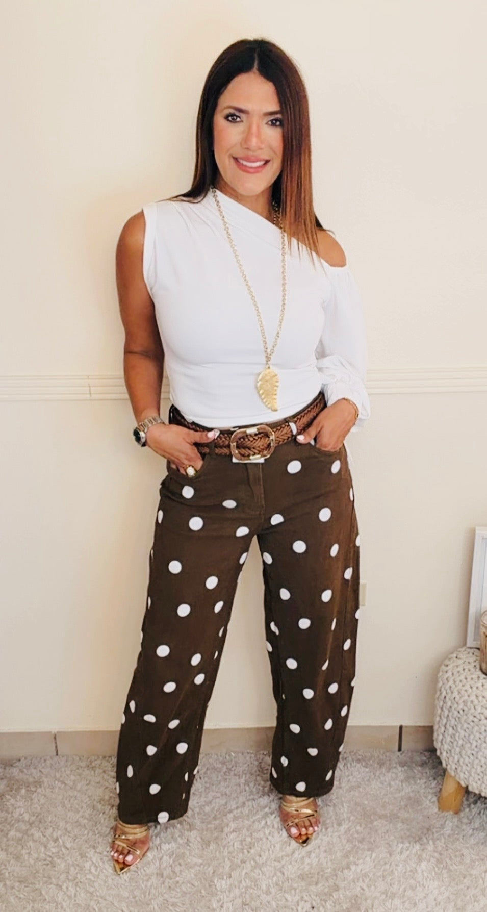 Cocoa Polka Pants