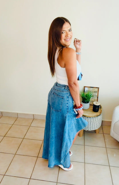 Denim Ruffle