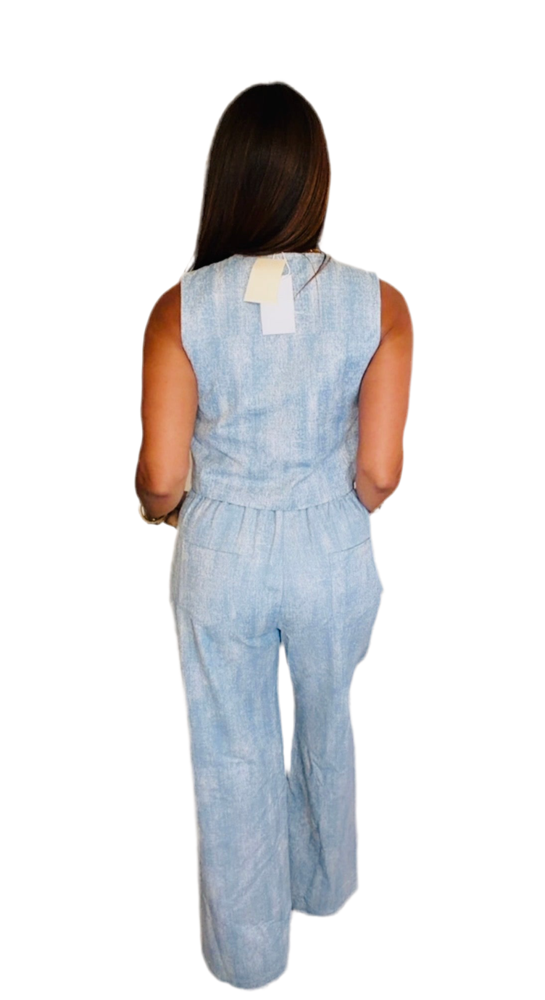 Floral denim set