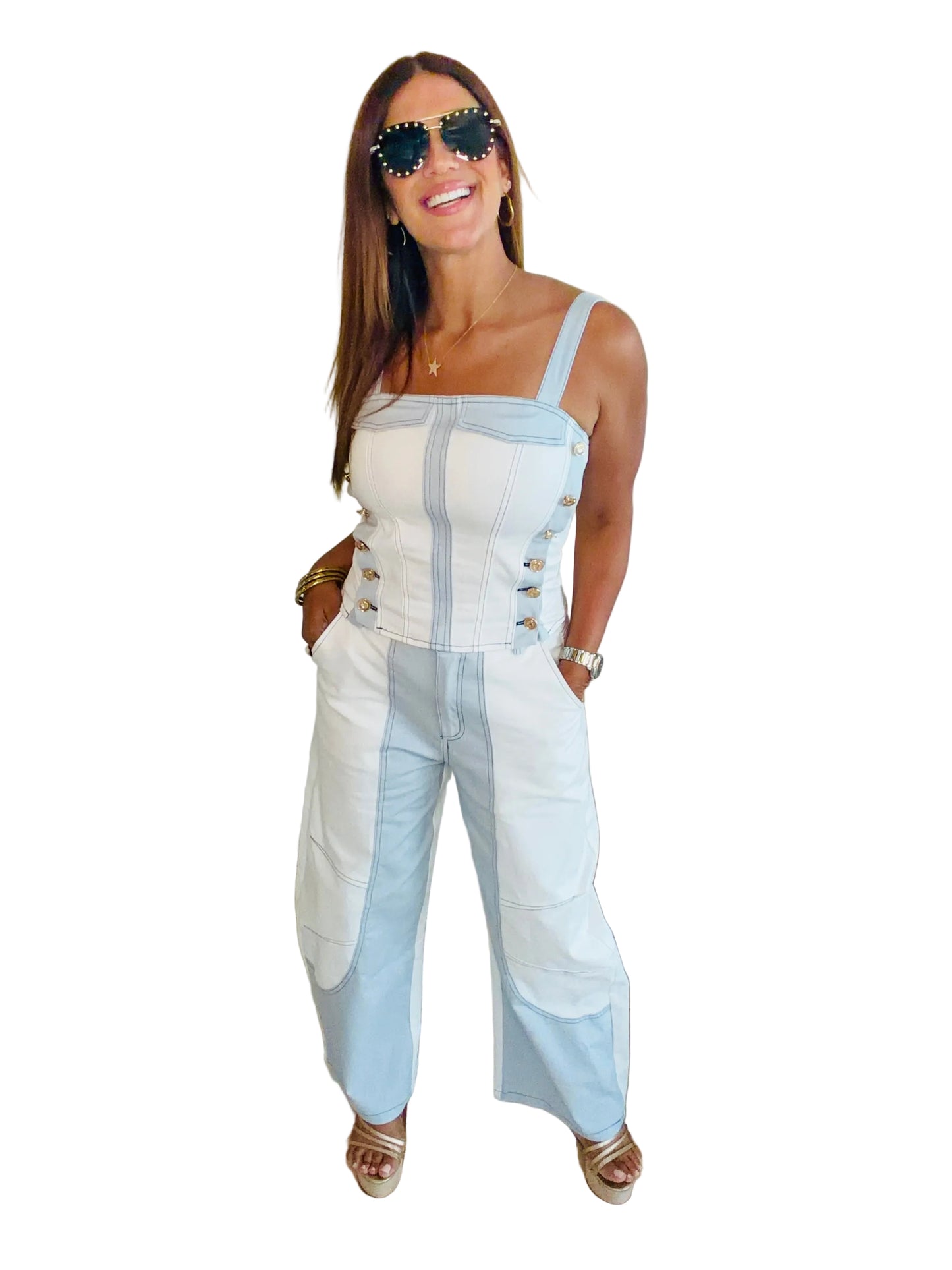 Denim Barrel Set