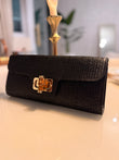 Clutch black and gold