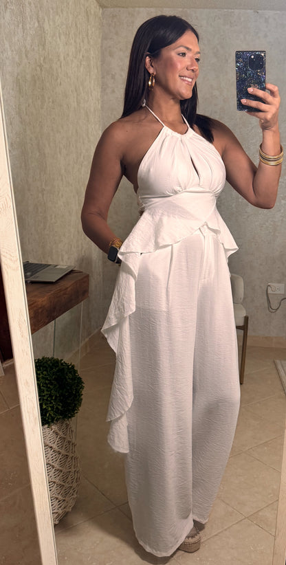 White Ruffle detail set/ buy separate
