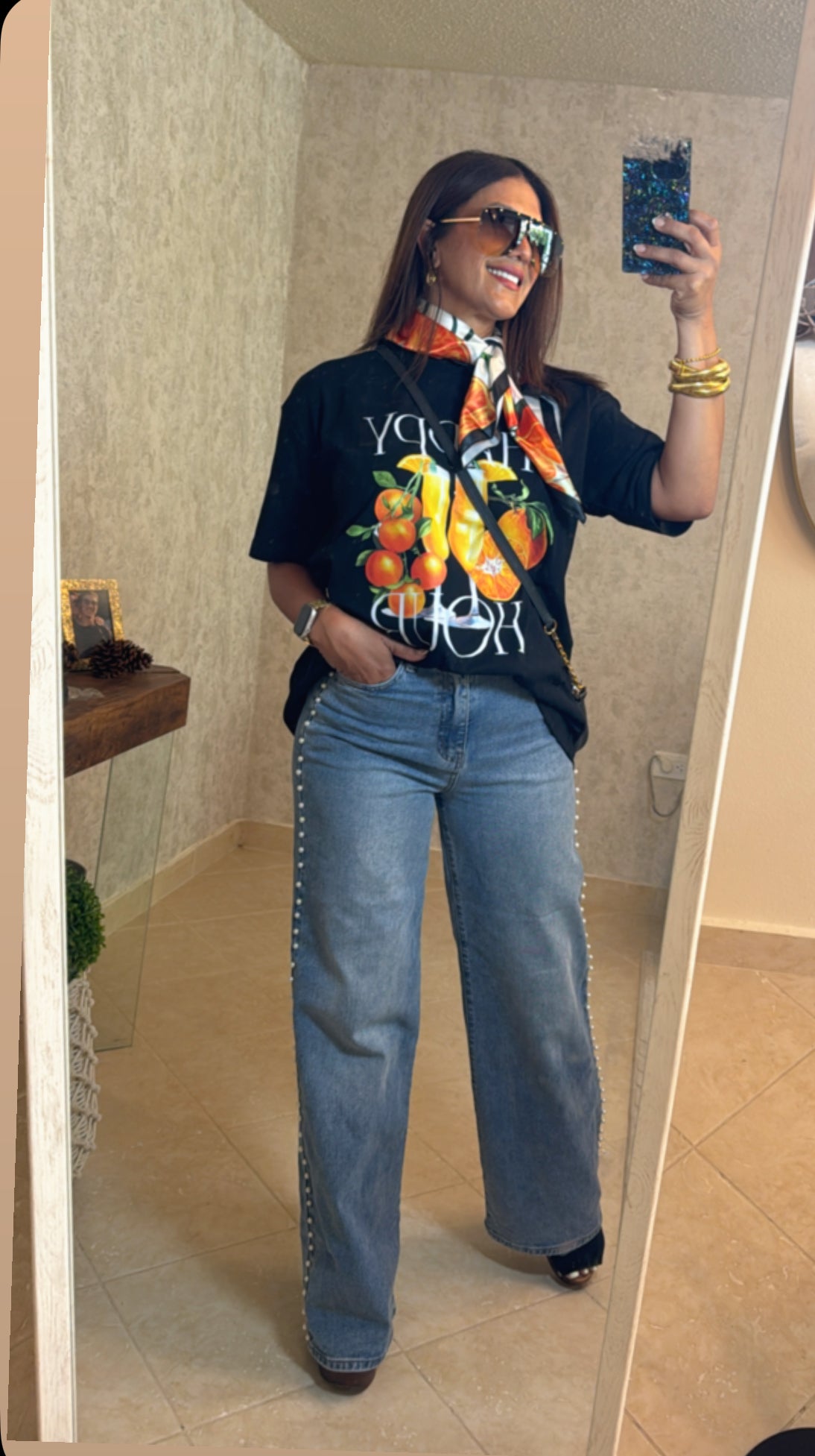 T-Shirt with neckerchief