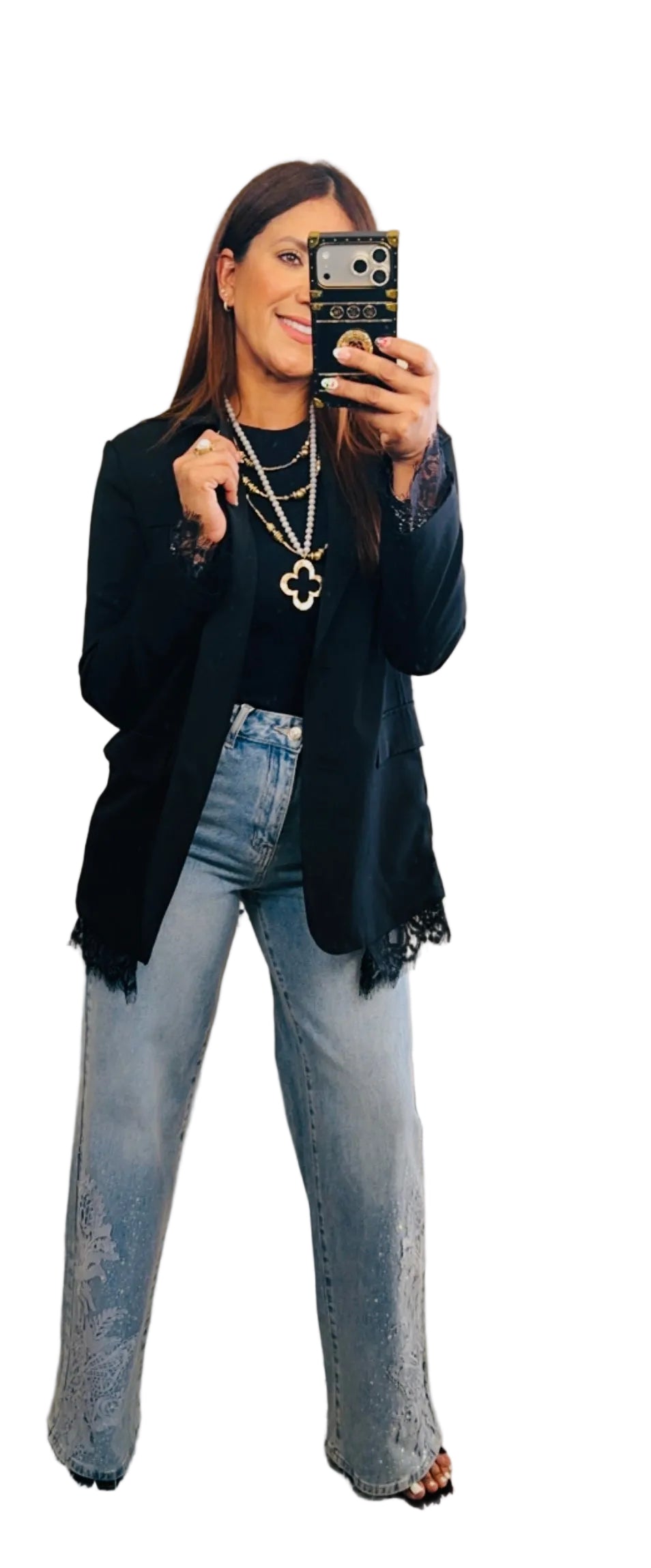 Italian Midnight Lace Blazer