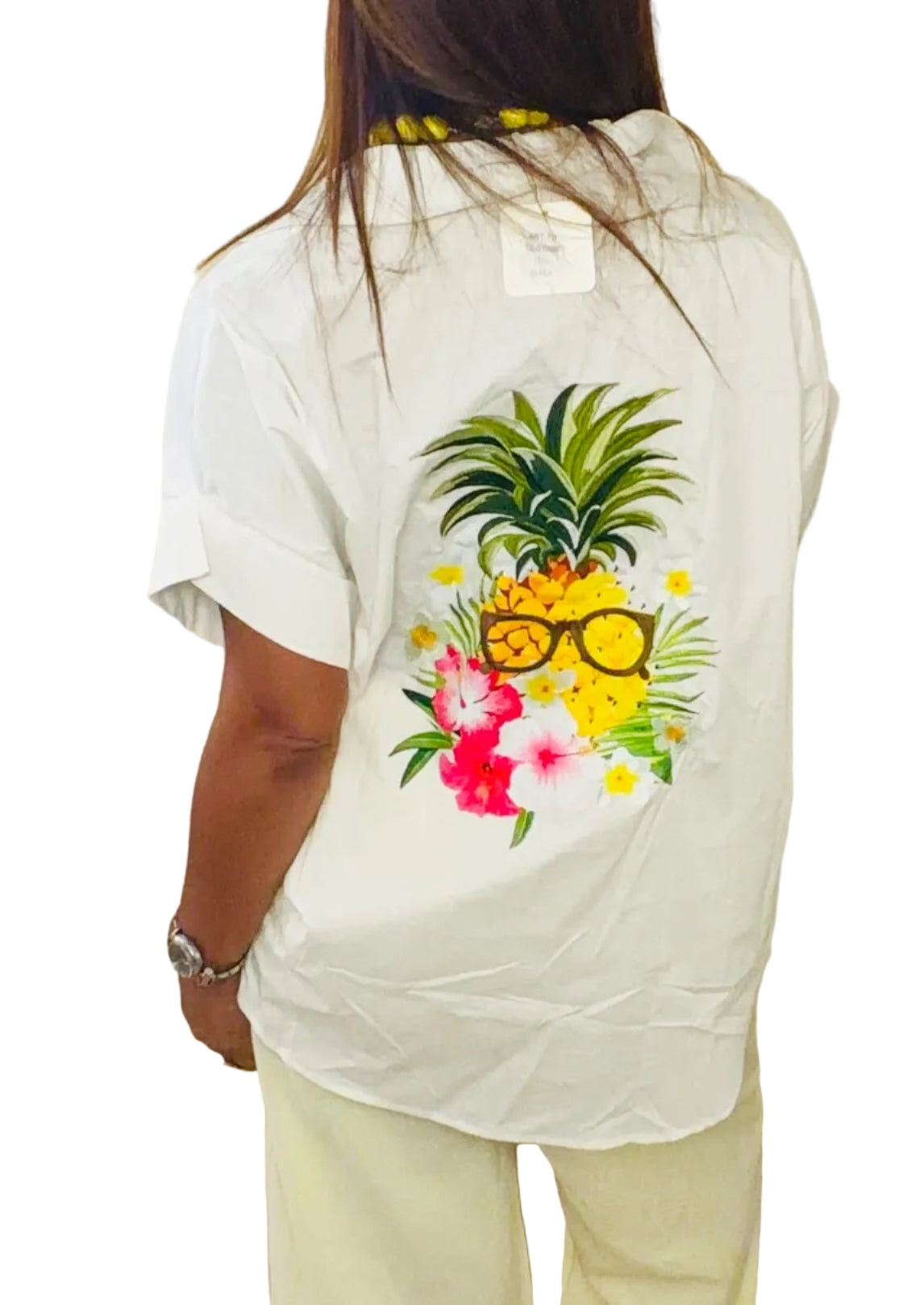 Pineapple Paradise Oversized Shirt 🍍