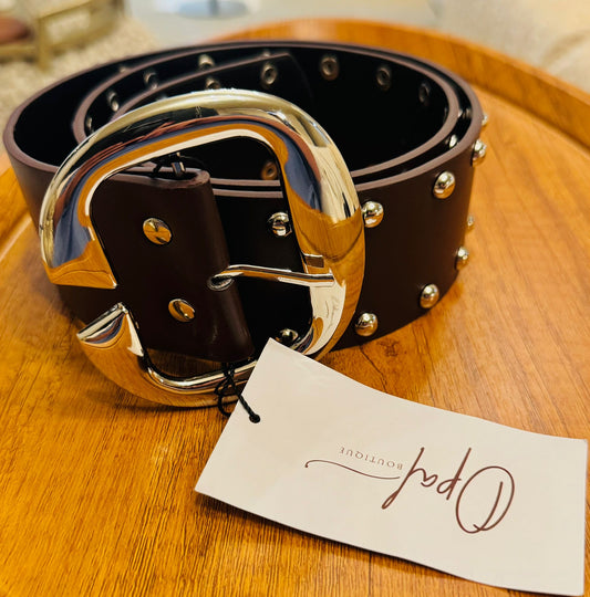 Brown Belt- details straps