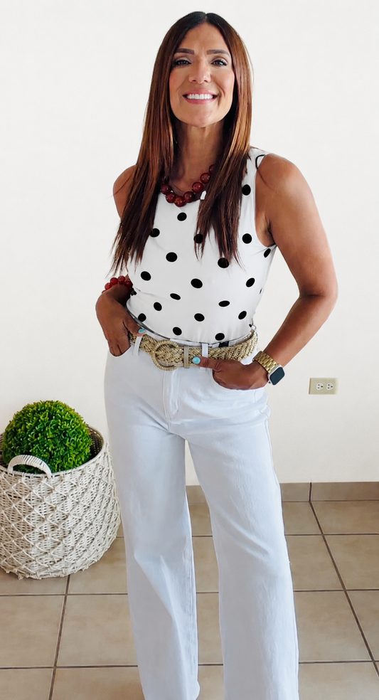 Polka bodysuit