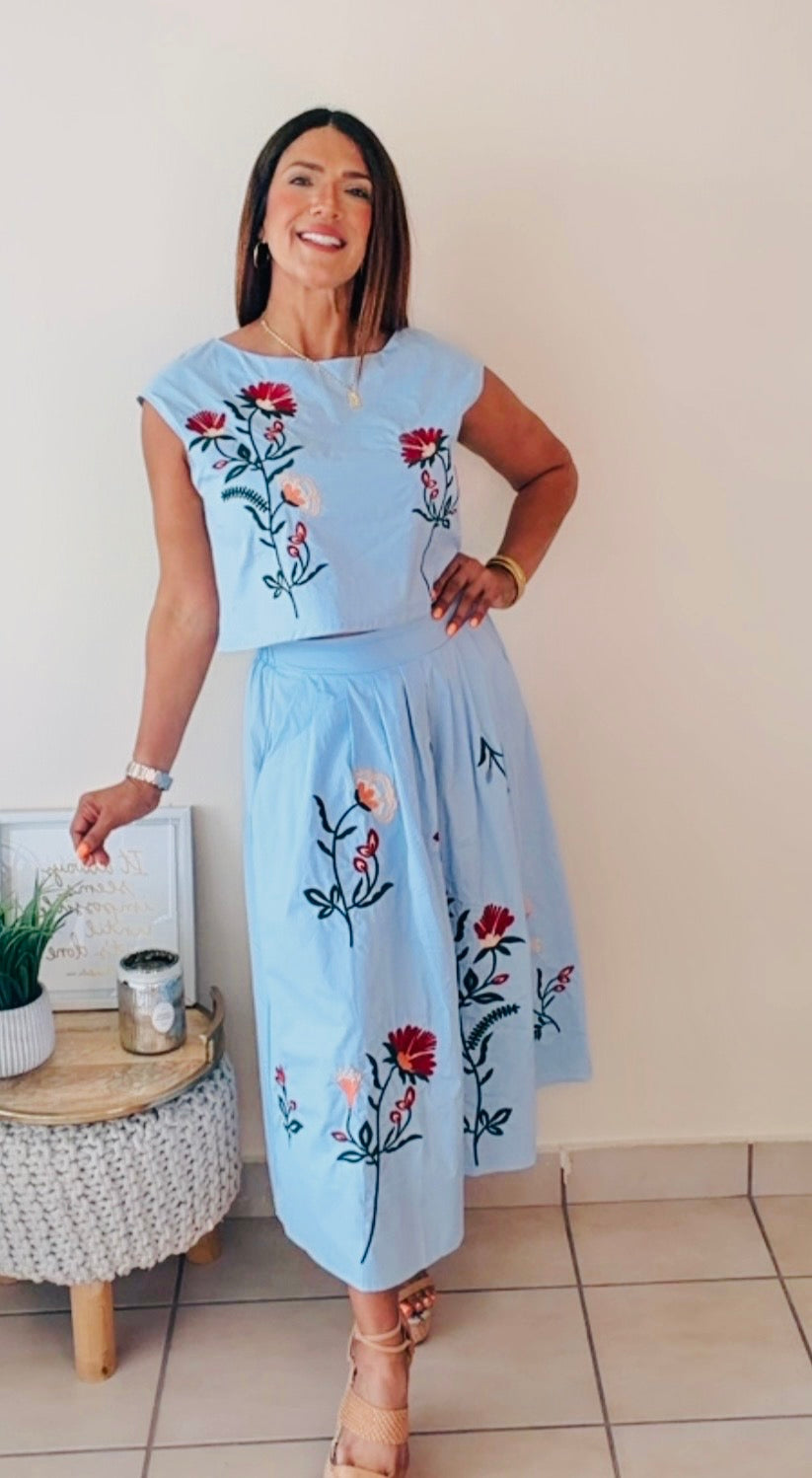 Celeste Skirt set
