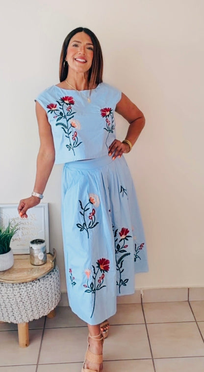 Celeste Skirt set