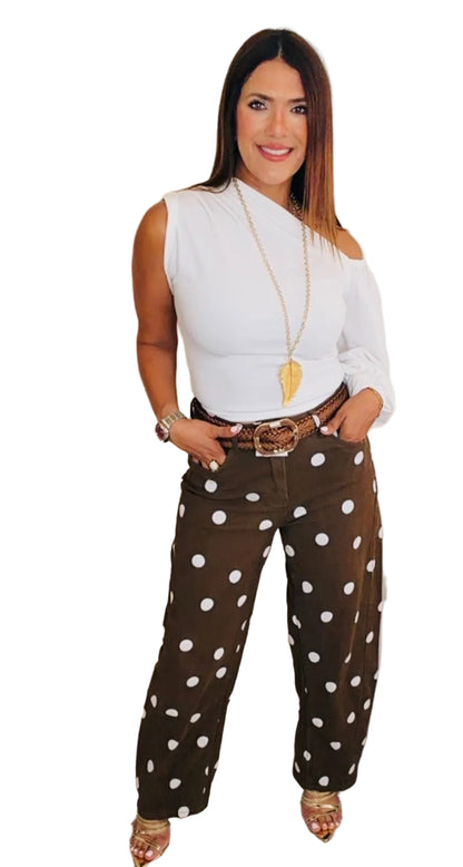 Cocoa Polka Pants