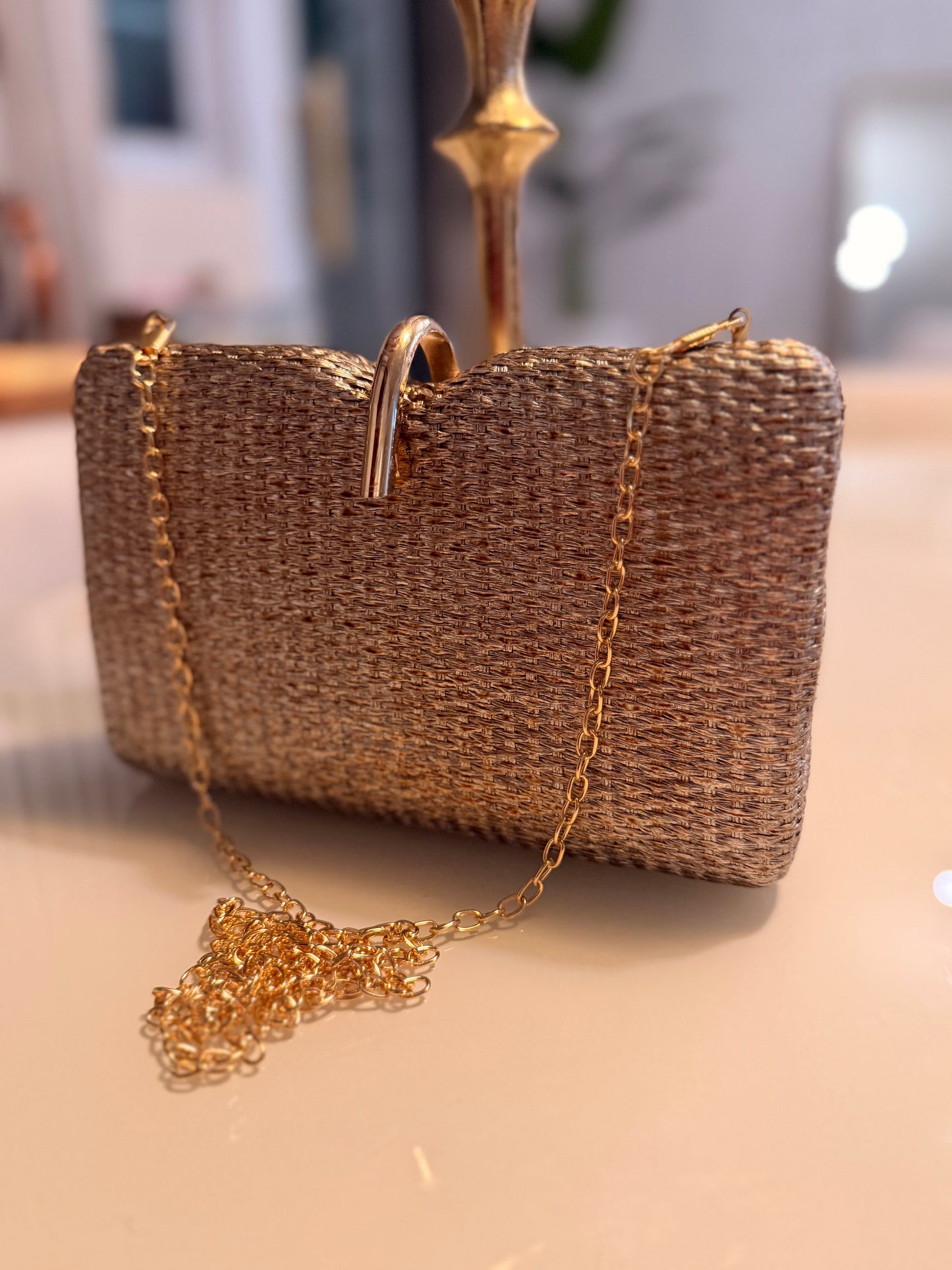 Mimi clutch golden