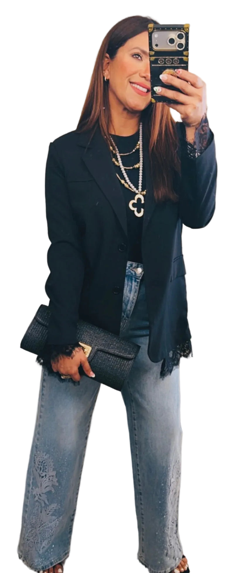 Italian Midnight Lace Blazer