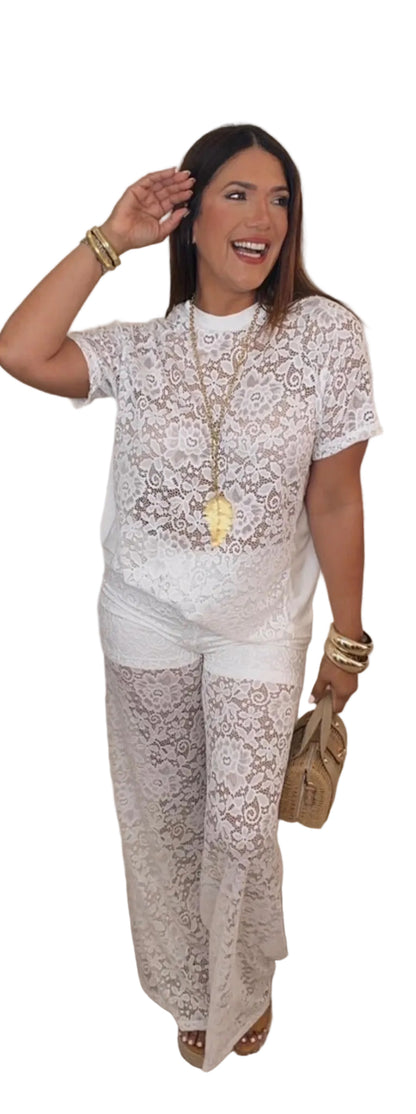 ✨ Scarlet Lace Luxe Set – WhiteExclusive Opal Edition