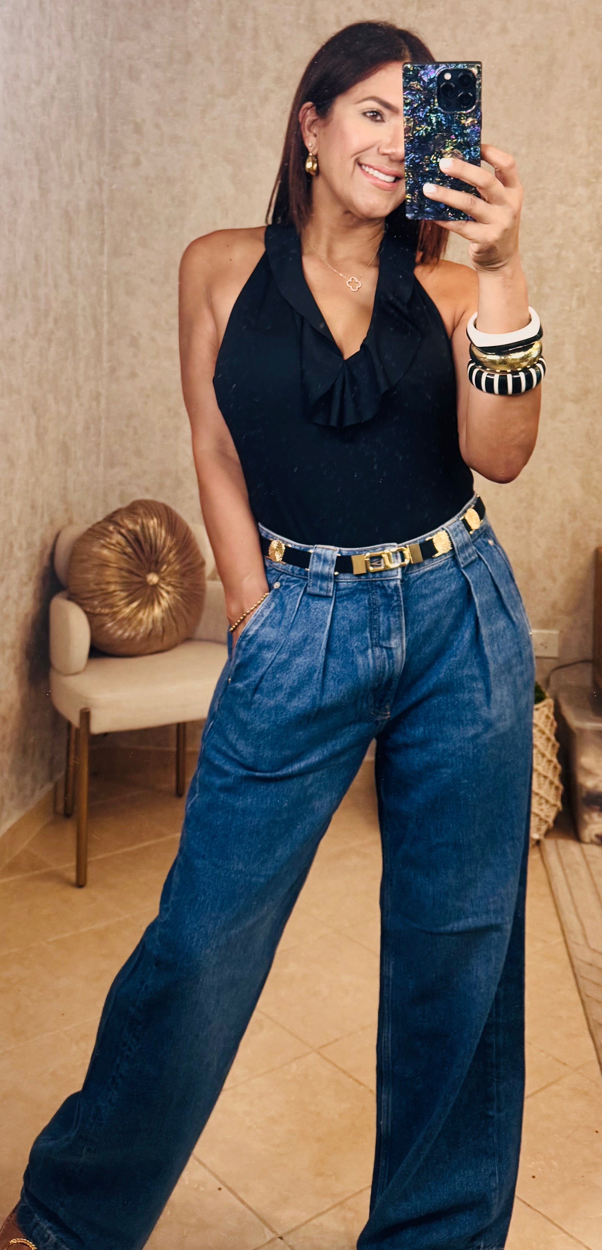Denim Tablet Baggy