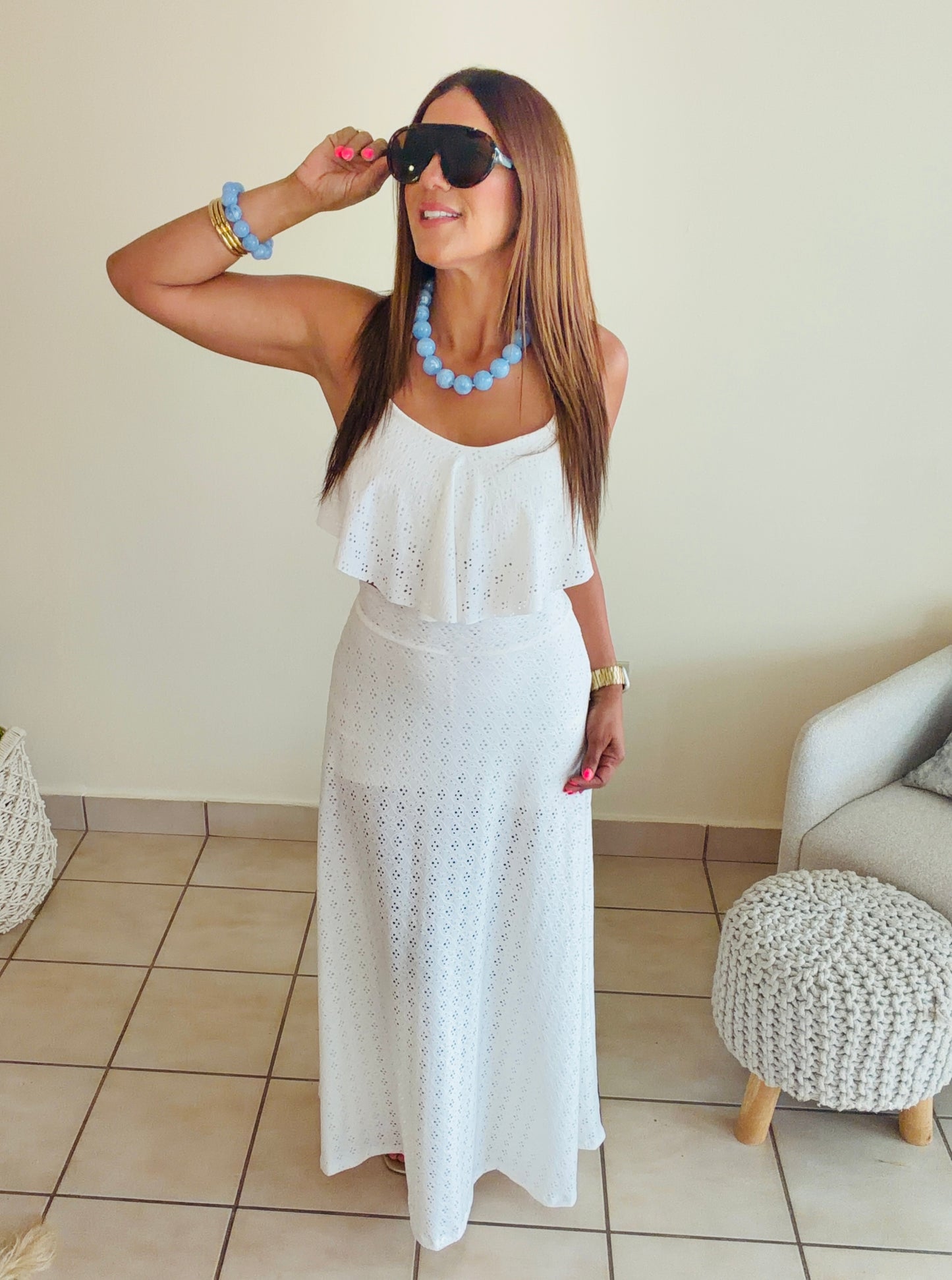 Eyelet White summer set Pre-Orden