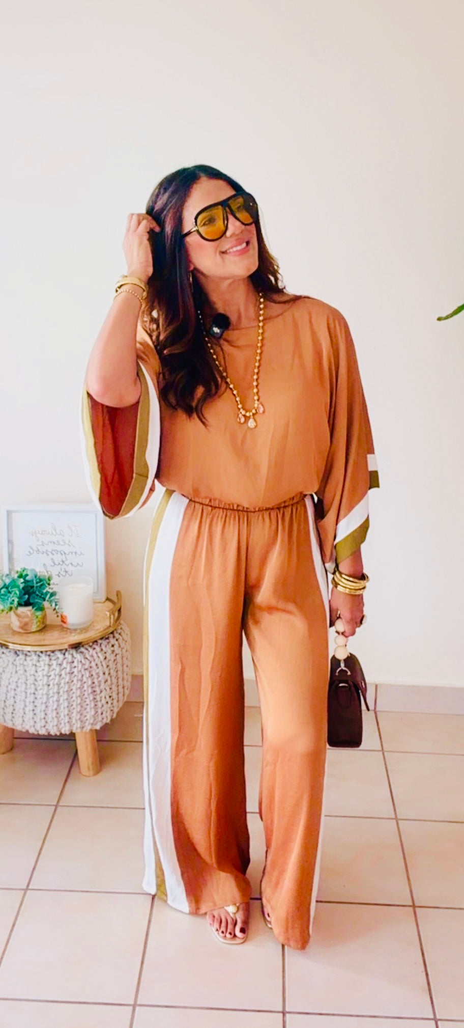 Contrast Trim Blouse