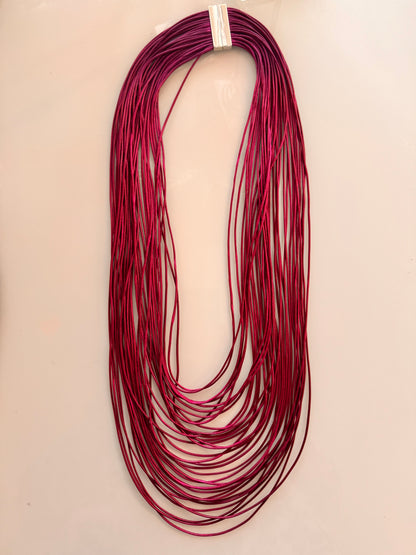 Long necklace layers