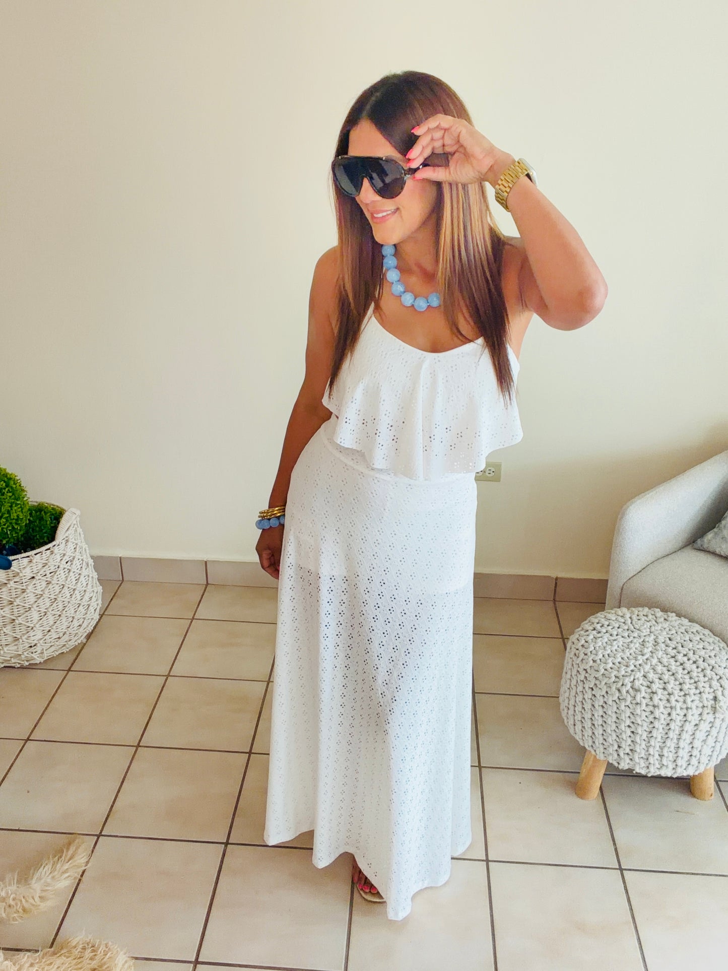 Eyelet White summer set Pre-Orden